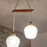 Suspension vintage globes effet pointe de diamant