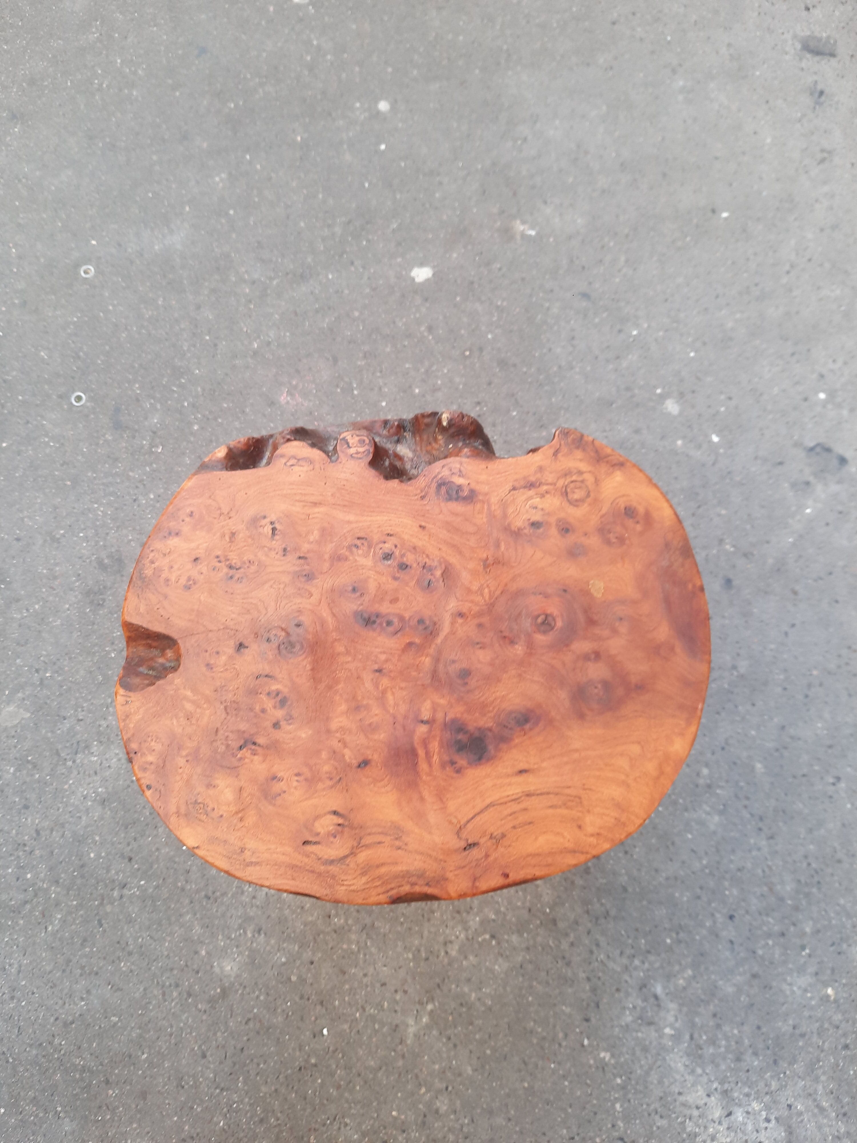 Brutalist style tripod stool