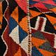 Red & Orange Oriental Kilim Runner Rug, 105x340Cm