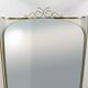 Mid-century illuminated wall mirror by Ernest Igl with brass crown, by Hillebrand.