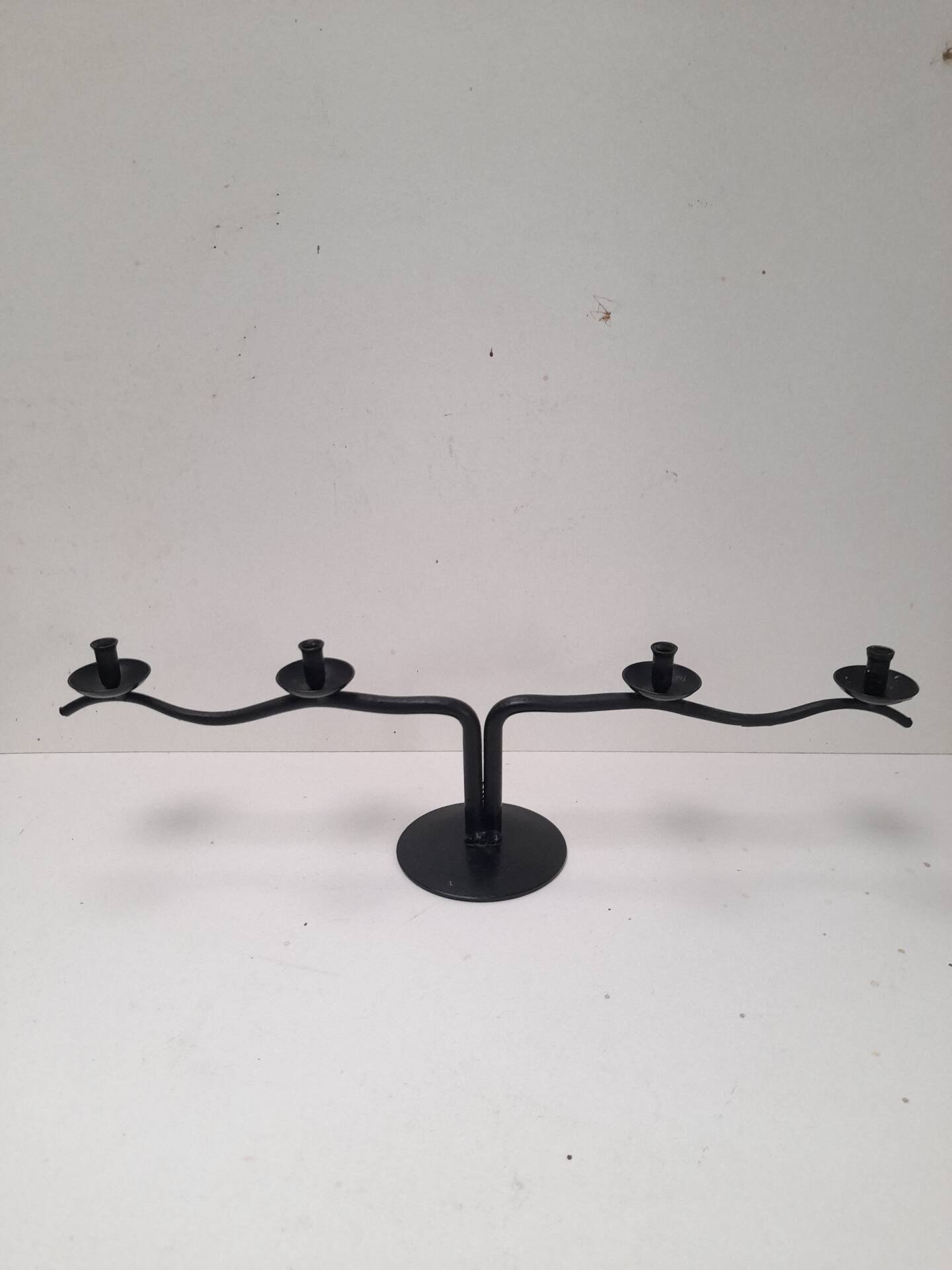 Black metal candlestick Hysteria