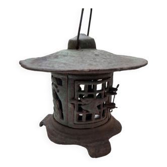 Japanese temple lantern cast iron
