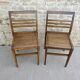 Set of 4 chairs René Gabriel, 50s, Reconstruction