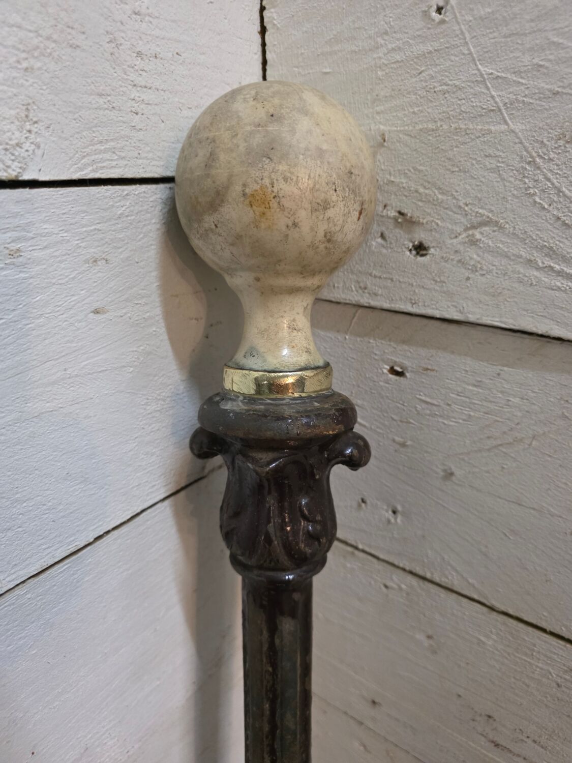 19th-century cast iron staircase landing