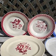 Plats anciens ronds et ovales, années 60 -70