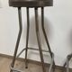 Paire de tabourets de bar metal chrome soudexvinyl circa 1970 design
