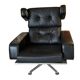 Pair of leather armchairs James Bond by Robin Day Prototype audio system, 1960
