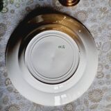 6 mismatched earthenware soup plates lot 7
