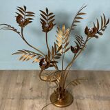 Hans Kogl Jansen style flower floor lamp, vintage 70s