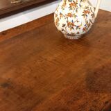 Table espagnole en noyer massif, XVIIeme
