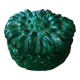Art Deco bonbonnière in green malachite