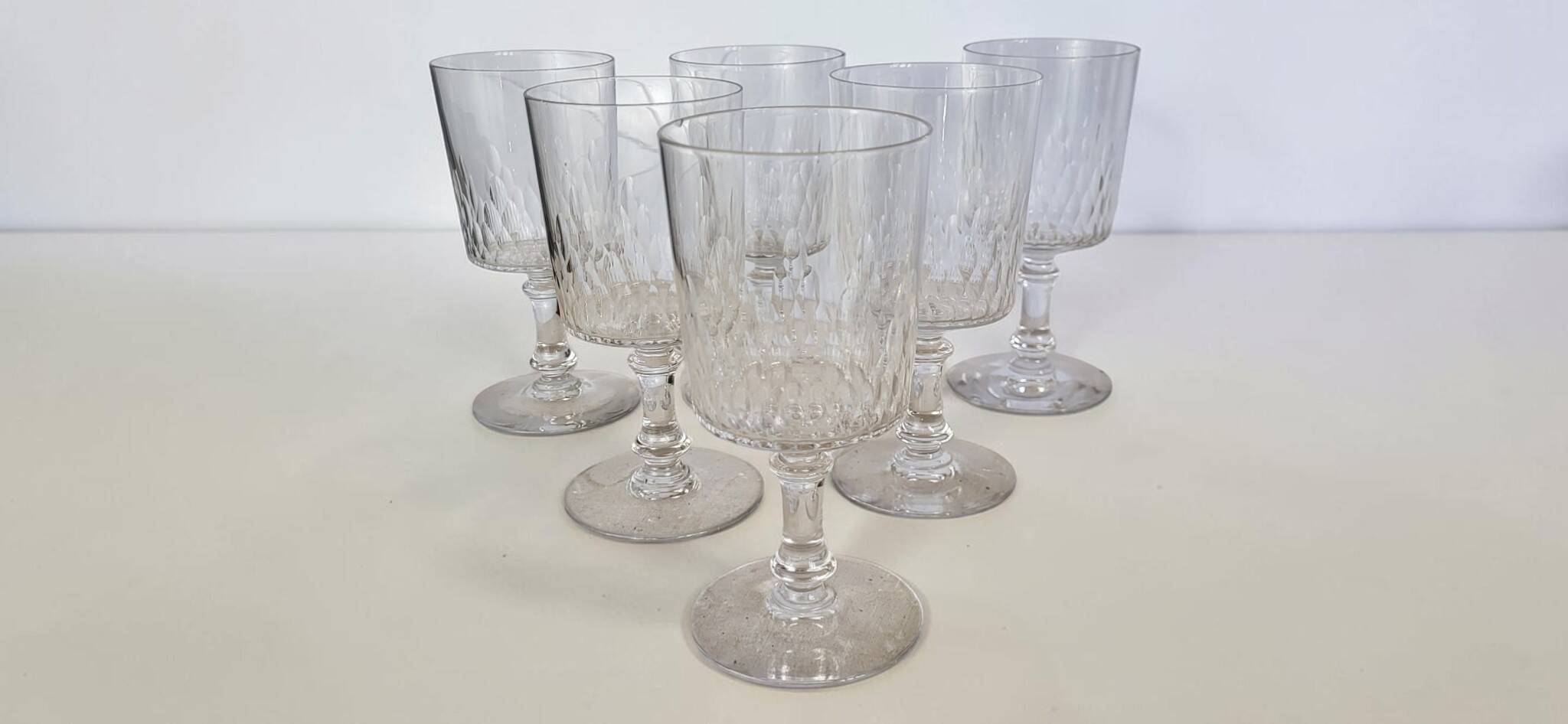 Baccarat — 6 water glasses Model Richelieu Champigny