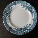 Set de 6 assiettes plates Longwy, modèle Watteau