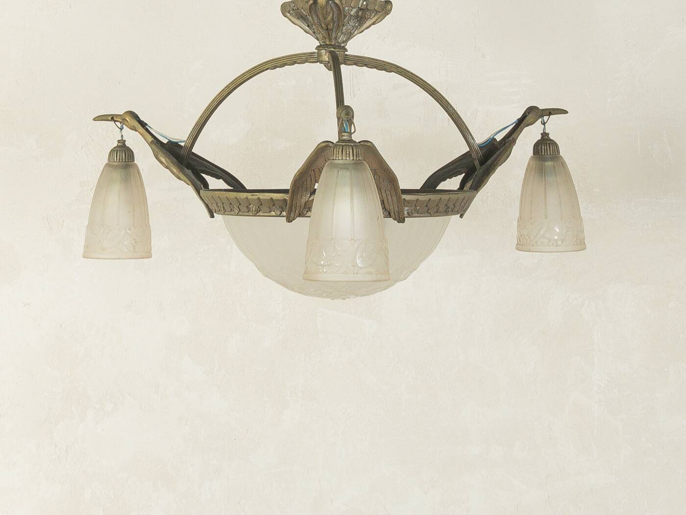 Lumière de plafond Art Déco des années 1920