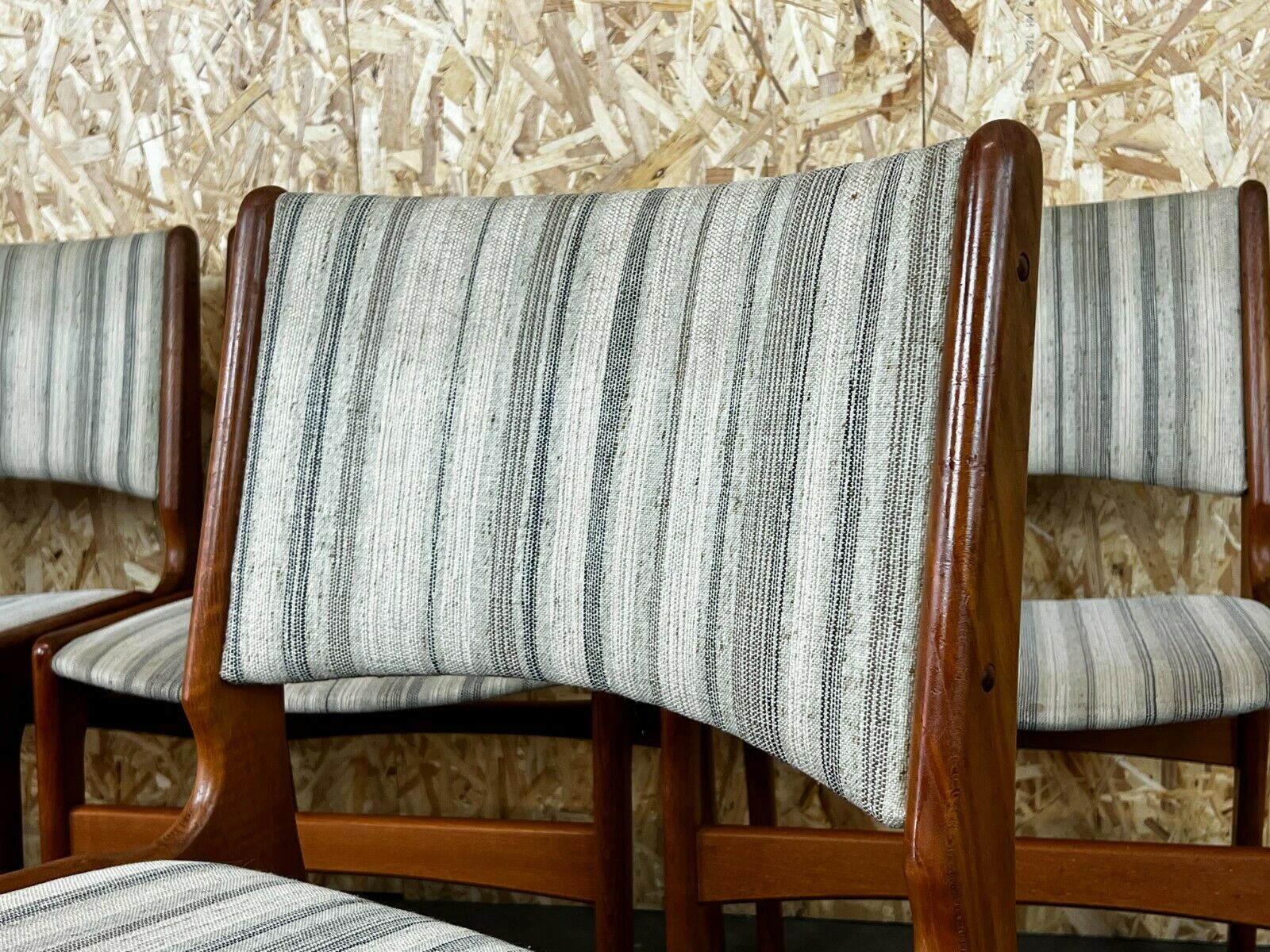 4x 60s 70s teak chairs Chair Dining Chair Henning Kjaernulf Danish 60s