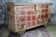 Indian wooden chest on wheel