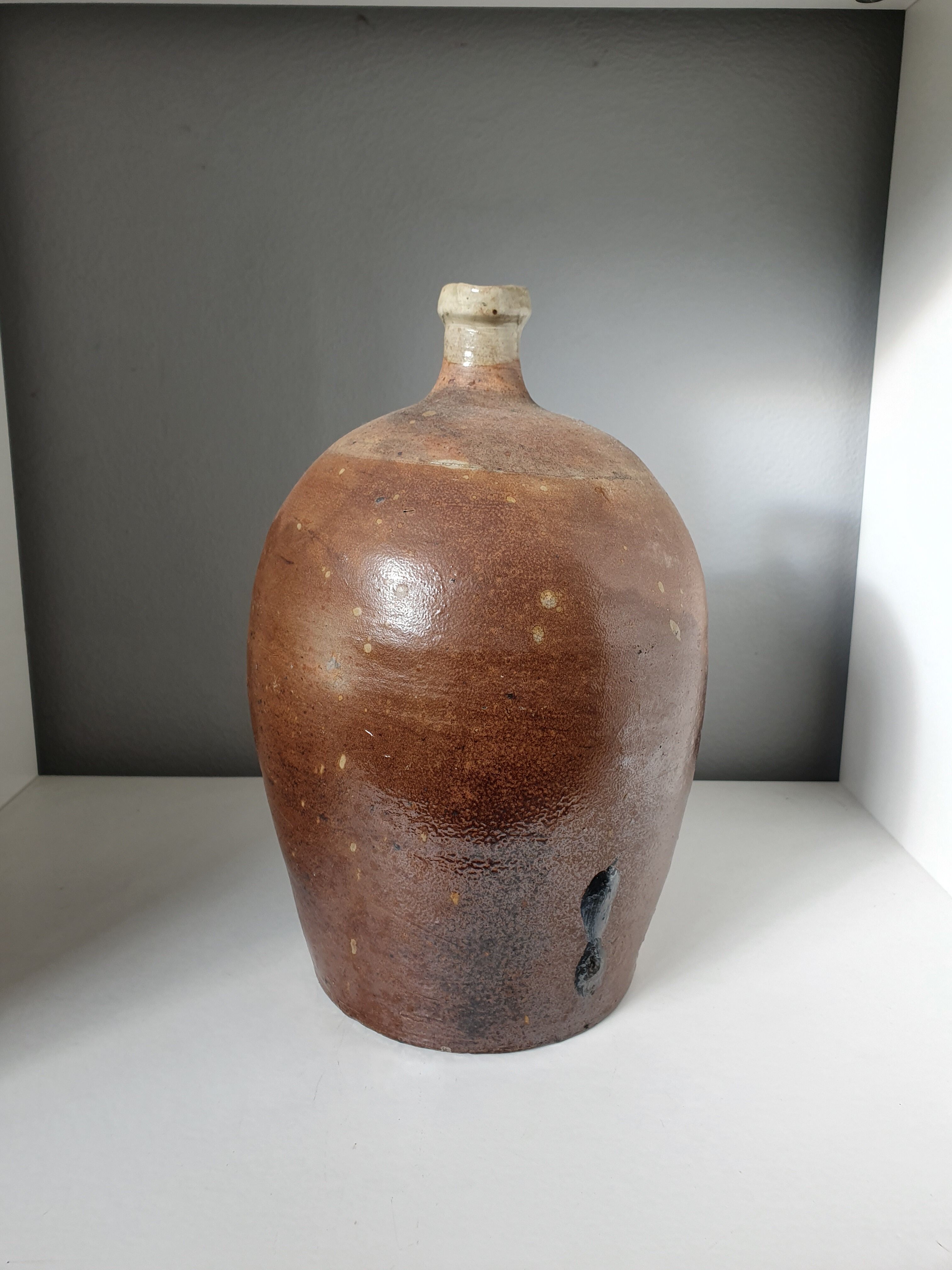 Enamelled sandstone jug