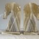 pair of horse head bookends 1970