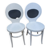 Pair of Baumann chairs, "seagull" model