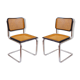 Paire de chaises Cesca B32 Marcel Breuer noire