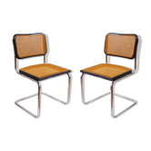 Paire de chaises Cesca B32 Marcel Breuer noire