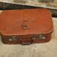 Leather suitcase