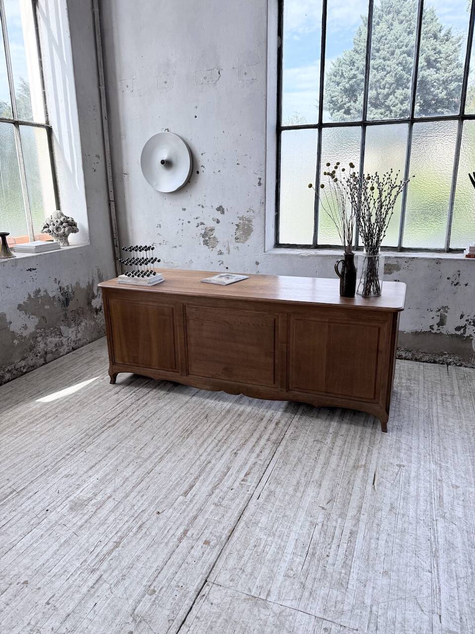Oak desk or counter 1960