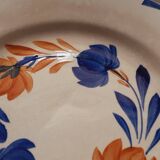 8 dessert plates from the Moulin des Loups factory around 1930