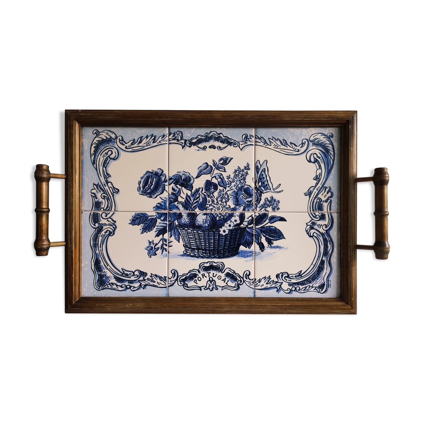 Earthenware service plateau of Portugal