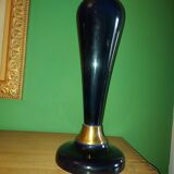 Large cobalt blue ceramic lamp stand