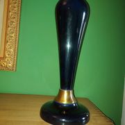 Large cobalt blue ceramic lamp stand