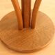 Solid oak wood plant stand, vintage from the 1950s, rare collectors item