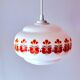 Suspension in opaline screen-printed 1970