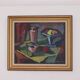 Original mid-century Swedish oil on canvas – “Kubisk Still Life” by Bror Göransson – vintage & framed – 75 × 64 cm (29.5" × 25.2")