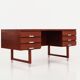 Teak desk, Danish design, 1970s, manufacturer: Eigil Petersens Møbelfabrik