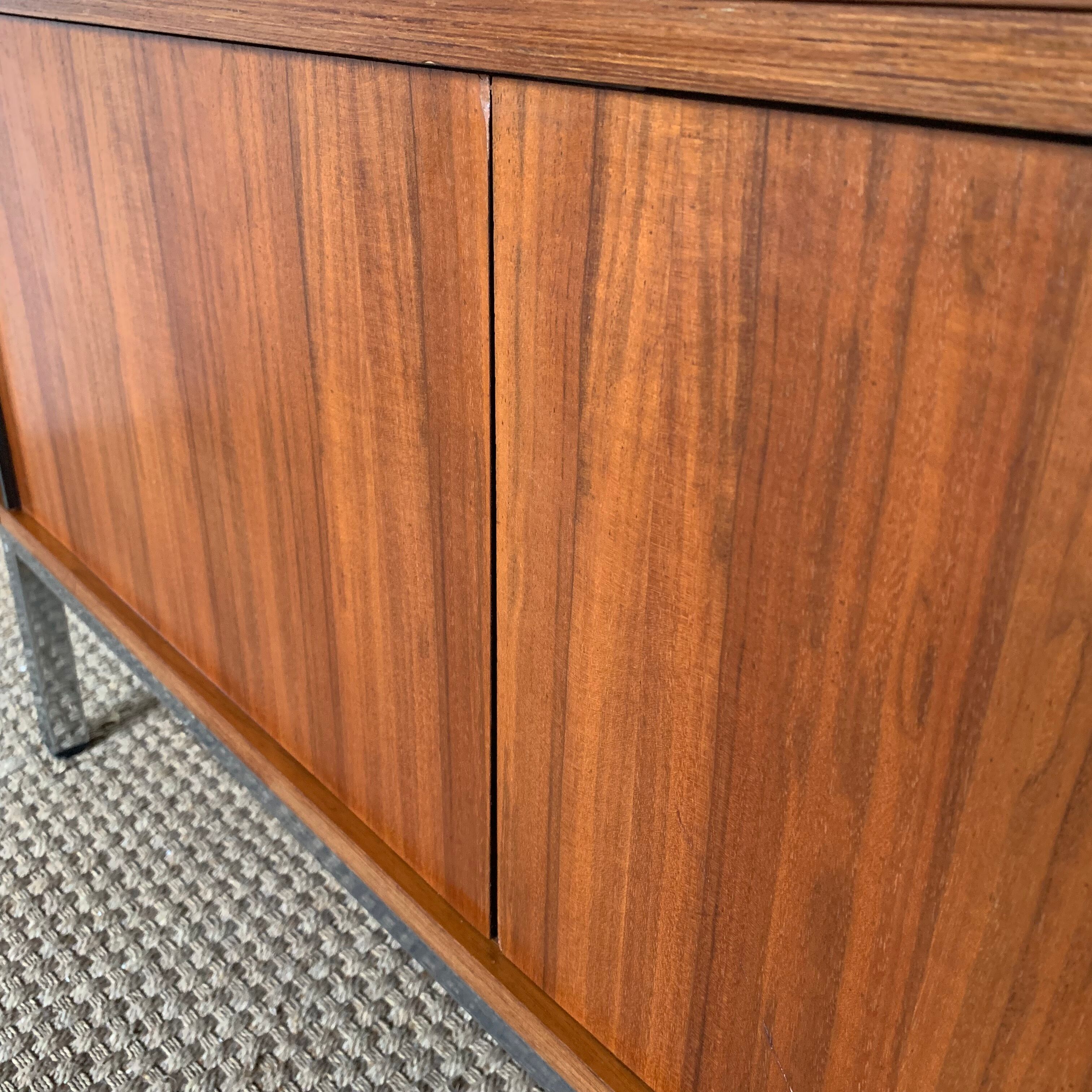 Teak sideboard, sliding doors