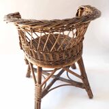 Rattan armchair for children
