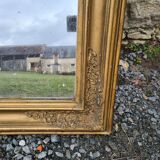 Old large-format mirror 88x133cm