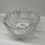 Bohemian crystal salad bowl
