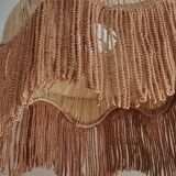 Fringed lampshade for suspension