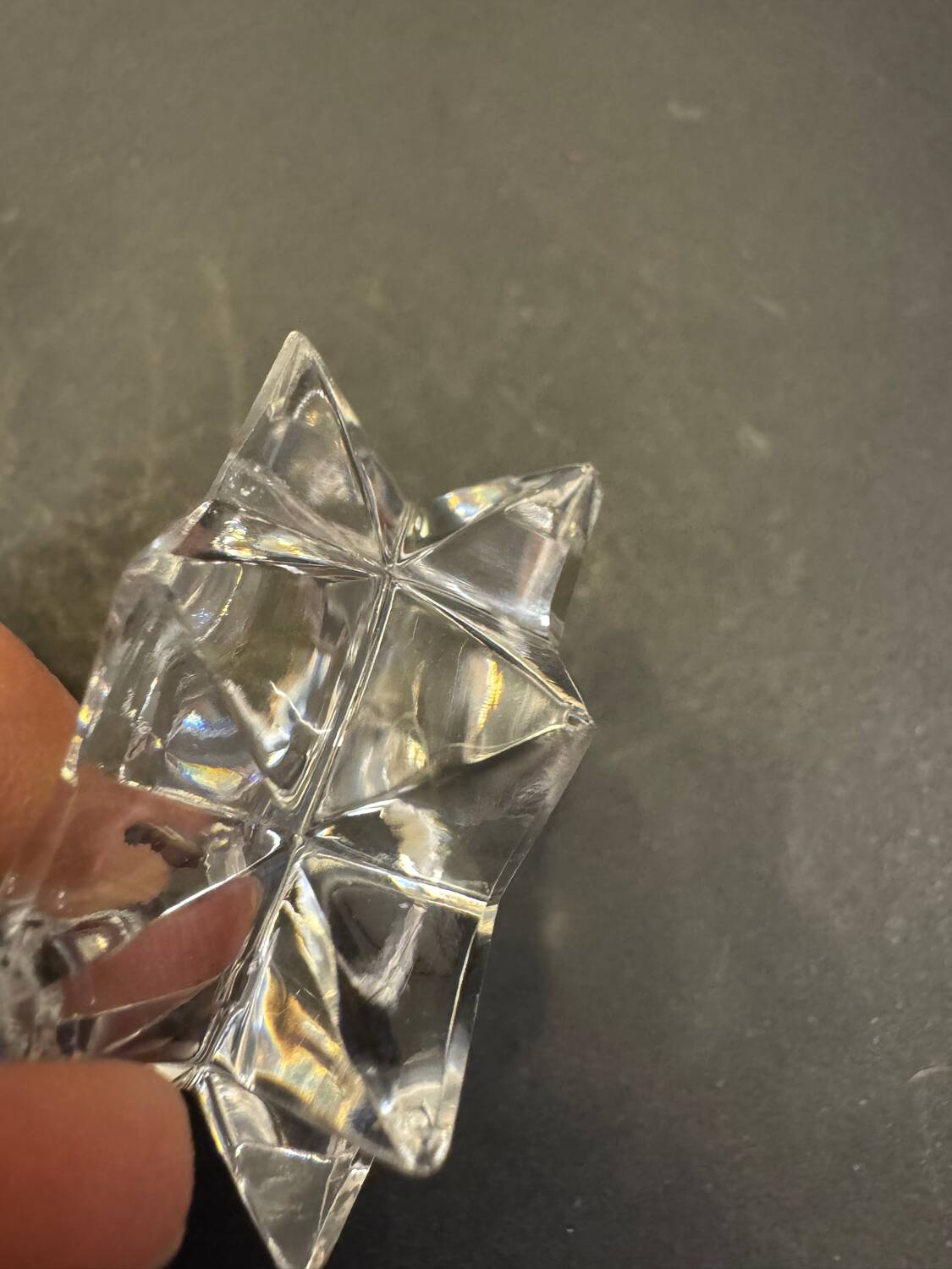 Pair of Saint-Louis cut crystal salt cellars