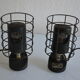 Paire de lampes vintage 50's de laboratoire bbt krauss