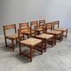 Set of 8 vintage Asko dining chairs, Finland 1960s