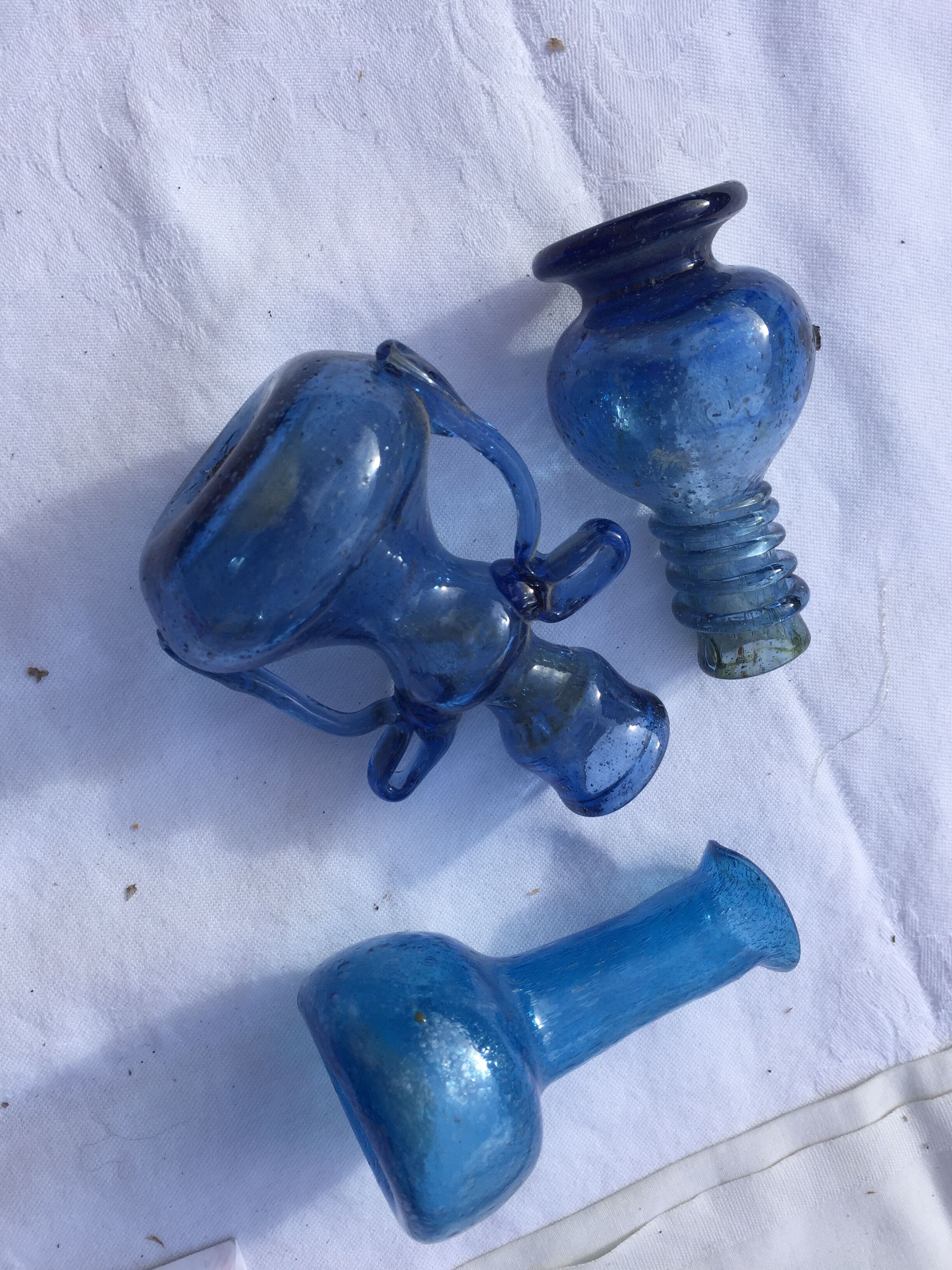 Trio of old bottles