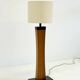 Lampe de sol en teck des années 50 italienne