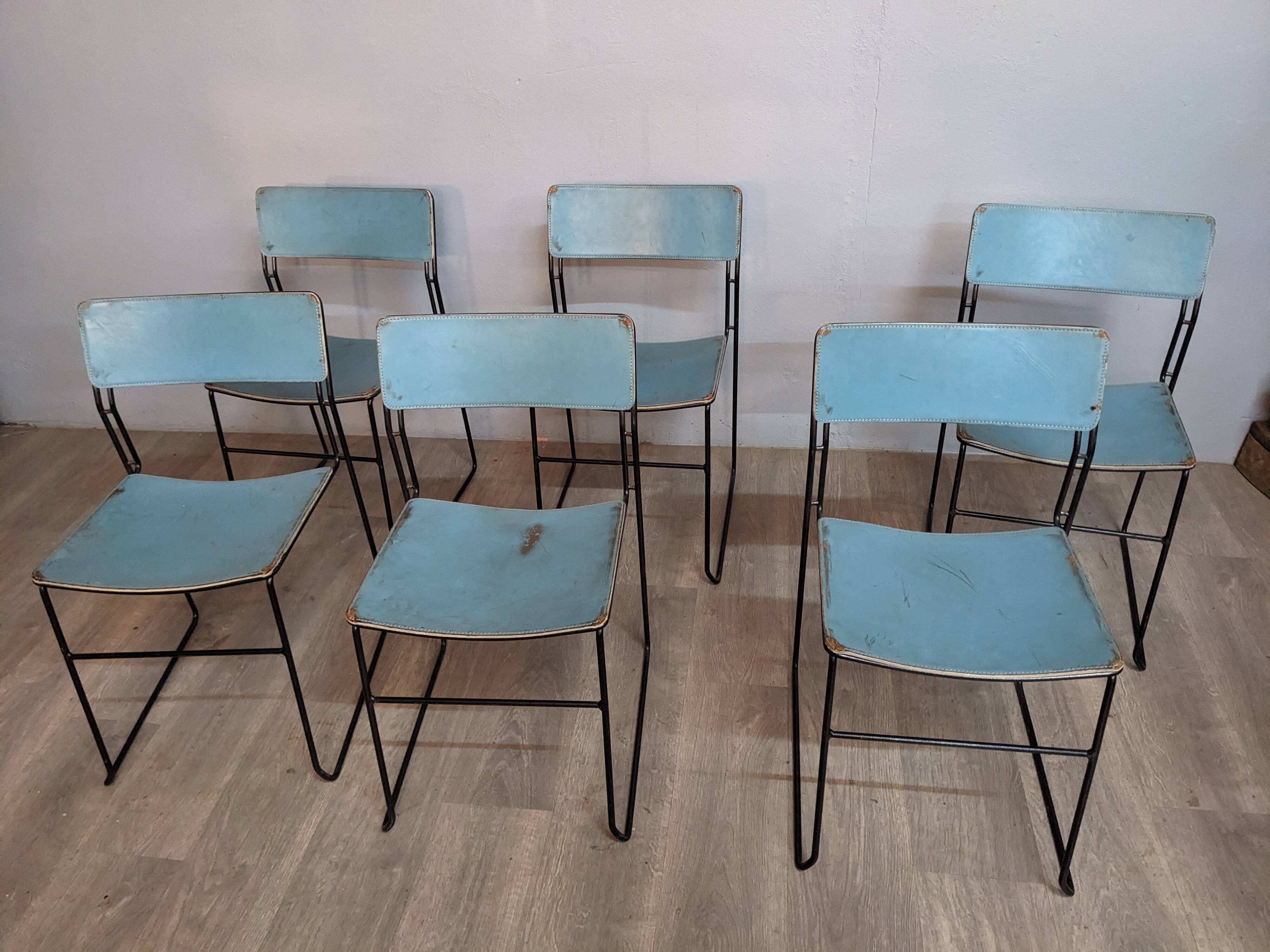 6 Sultana lounge chairs by Arrben, Italy 1970