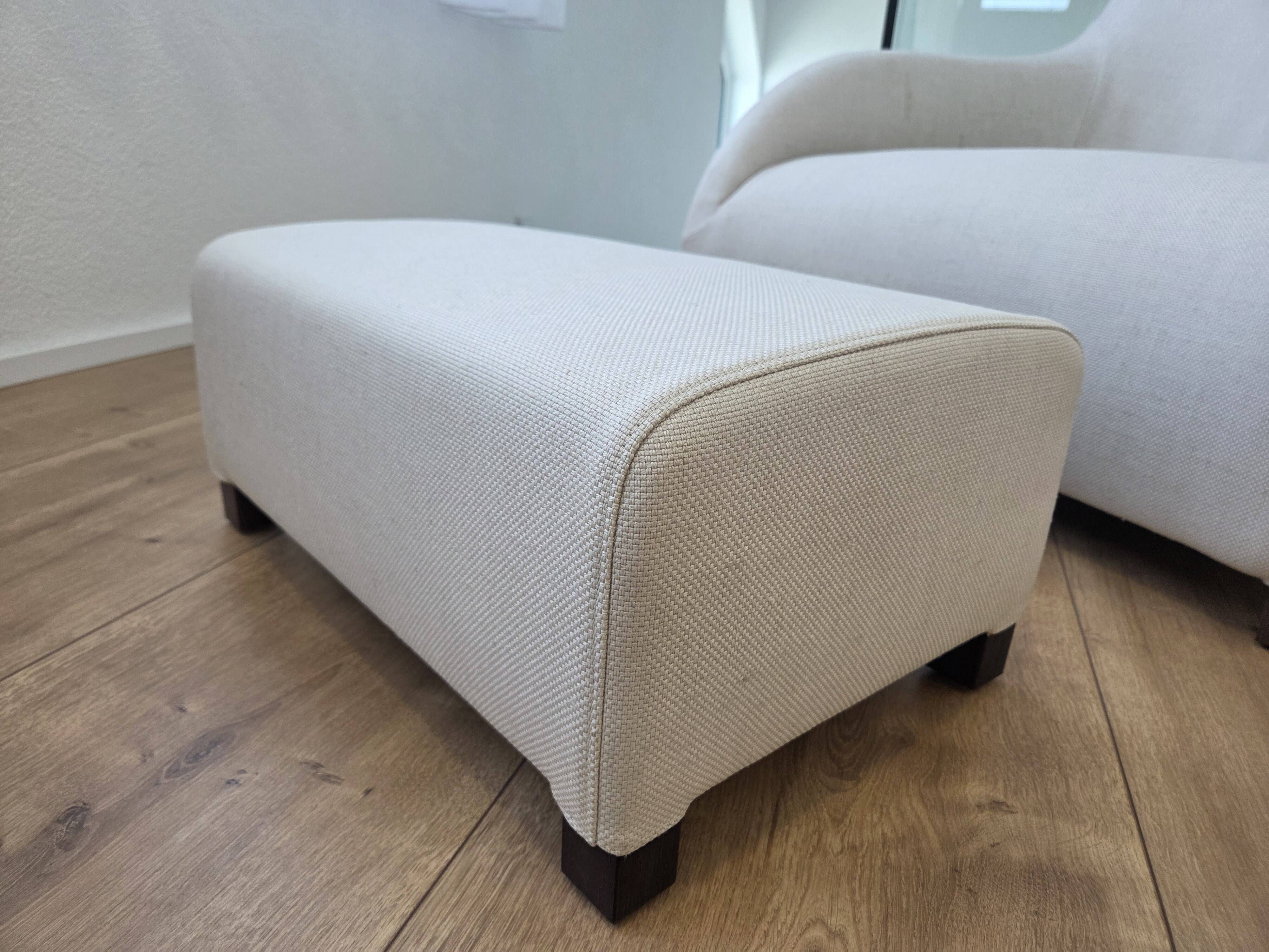 ​B&B Italia Maxalto Kalos Armchair & Ottoman by Antonio Citterio