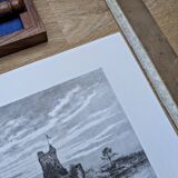 Ross Castle, Killarney, Ireland, printed illustration from 1879.