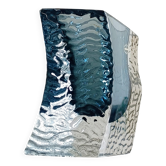 Midcentury Murano Glass Textured Sides Vase by Mandruzzato, Italy, 1970s