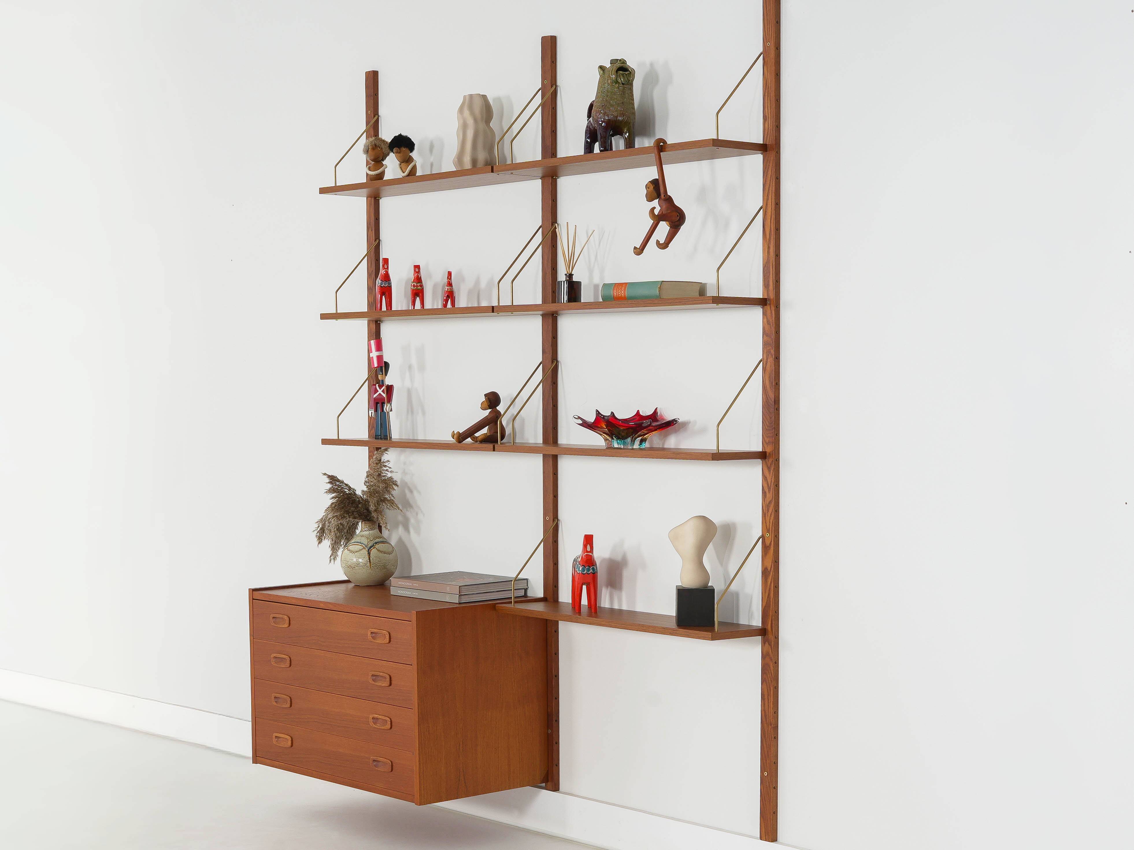 Teak bookcase PS System, Danish design, 1960s,  by Randers Møbelfabrik